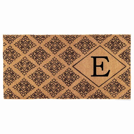 Calloway Mills Monogram Door Mat, Black, Natural, 36 in W x 72 in L 103333672E